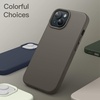 image:imageJETech Silicone Case for iPhone 15 Plus Black  Silky Soft Touch Shockproof Protection Scratch Resistant Microfiber LiningClay