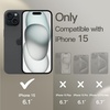 image:imageJETech Silicone Case for iPhone 15 Plus Black  Silky Soft Touch Shockproof Protection Scratch Resistant Microfiber LiningClay