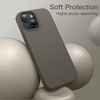 image:imageJETech Silicone Case for iPhone 15 Plus Black  Silky Soft Touch Shockproof Protection Scratch Resistant Microfiber LiningClay
