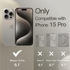 image:imageJETech Silicone Case for iPhone 15 Plus Black  Silky Soft Touch Shockproof Protection Scratch Resistant Microfiber LiningClay