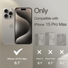 image:imageJETech Silicone Case for iPhone 15 Plus Black  Silky Soft Touch Shockproof Protection Scratch Resistant Microfiber LiningClay