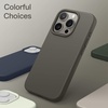 image:imageJETech Silicone Case for iPhone 15 Plus Black  Silky Soft Touch Shockproof Protection Scratch Resistant Microfiber LiningClay