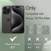 image:imageJETech Silicone Case for iPhone 15 Plus Black  Silky Soft Touch Shockproof Protection Scratch Resistant Microfiber LiningCypress