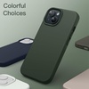 image:imageJETech Silicone Case for iPhone 15 Plus Black  Silky Soft Touch Shockproof Protection Scratch Resistant Microfiber LiningCypress