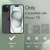 image:imageJETech Silicone Case for iPhone 15 Plus Black  Silky Soft Touch Shockproof Protection Scratch Resistant Microfiber LiningCypress