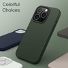 image:imageJETech Silicone Case for iPhone 15 Plus Black  Silky Soft Touch Shockproof Protection Scratch Resistant Microfiber LiningCypress