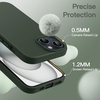 image:imageJETech Silicone Case for iPhone 15 Plus Black  Silky Soft Touch Shockproof Protection Scratch Resistant Microfiber LiningCypress