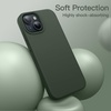 image:imageJETech Silicone Case for iPhone 15 Plus Black  Silky Soft Touch Shockproof Protection Scratch Resistant Microfiber LiningCypress
