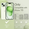 image:imageJETech Silicone Case for iPhone 15 Plus Black  Silky Soft Touch Shockproof Protection Scratch Resistant Microfiber LiningGreen