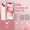 image:imageJETech Silicone Case for iPhone 15 Plus Black  Silky Soft Touch Shockproof Protection Scratch Resistant Microfiber LiningGuava