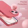 image:imageJETech Silicone Case for iPhone 15 Plus Black  Silky Soft Touch Shockproof Protection Scratch Resistant Microfiber LiningGuava