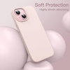 image:imageJETech Silicone Case for iPhone 15 Plus Black  Silky Soft Touch Shockproof Protection Scratch Resistant Microfiber LiningLight Pink