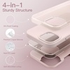 image:imageJETech Silicone Case for iPhone 15 Plus Black  Silky Soft Touch Shockproof Protection Scratch Resistant Microfiber LiningLight Pink