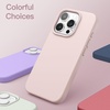 image:imageJETech Silicone Case for iPhone 15 Plus Black  Silky Soft Touch Shockproof Protection Scratch Resistant Microfiber LiningLight Pink