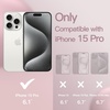 image:imageJETech Silicone Case for iPhone 15 Plus Black  Silky Soft Touch Shockproof Protection Scratch Resistant Microfiber LiningLight Pink