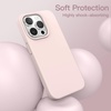image:imageJETech Silicone Case for iPhone 15 Plus Black  Silky Soft Touch Shockproof Protection Scratch Resistant Microfiber LiningLight Pink
