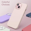 image:imageJETech Silicone Case for iPhone 15 Plus Black  Silky Soft Touch Shockproof Protection Scratch Resistant Microfiber LiningLight Pink