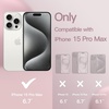 image:imageJETech Silicone Case for iPhone 15 Plus Black  Silky Soft Touch Shockproof Protection Scratch Resistant Microfiber LiningLight Pink