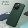 image:imageJETech Silicone Case for iPhone 15 Plus Black  Silky Soft Touch Shockproof Protection Scratch Resistant Microfiber LiningMidnight Green