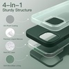 image:imageJETech Silicone Case for iPhone 15 Plus Black  Silky Soft Touch Shockproof Protection Scratch Resistant Microfiber LiningMidnight Green