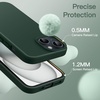 image:imageJETech Silicone Case for iPhone 15 Plus Black  Silky Soft Touch Shockproof Protection Scratch Resistant Microfiber LiningMidnight Green