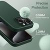 image:imageJETech Silicone Case for iPhone 15 Plus Black  Silky Soft Touch Shockproof Protection Scratch Resistant Microfiber LiningMidnight Green
