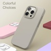image:imageJETech Silicone Case for iPhone 15 Plus Black  Silky Soft Touch Shockproof Protection Scratch Resistant Microfiber LiningNatural Titanium