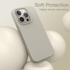 image:imageJETech Silicone Case for iPhone 15 Plus Black  Silky Soft Touch Shockproof Protection Scratch Resistant Microfiber LiningNatural Titanium