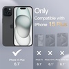 image:imageJETech Silicone Case for iPhone 15 Plus Black  Silky Soft Touch Shockproof Protection Scratch Resistant Microfiber LiningNavy