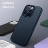 image:imageJETech Silicone Case for iPhone 15 Plus Black  Silky Soft Touch Shockproof Protection Scratch Resistant Microfiber LiningNavy