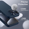 image:imageJETech Silicone Case for iPhone 15 Plus Black  Silky Soft Touch Shockproof Protection Scratch Resistant Microfiber LiningNavy