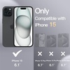 image:imageJETech Silicone Case for iPhone 15 Plus Black  Silky Soft Touch Shockproof Protection Scratch Resistant Microfiber LiningNavy