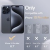 image:imageJETech Silicone Case for iPhone 15 Plus Black  Silky Soft Touch Shockproof Protection Scratch Resistant Microfiber LiningNavy