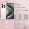 image:imageJETech Silicone Case for iPhone 15 Plus Black  Silky Soft Touch Shockproof Protection Scratch Resistant Microfiber LiningPink