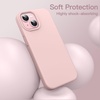 image:imageJETech Silicone Case for iPhone 15 Plus Black  Silky Soft Touch Shockproof Protection Scratch Resistant Microfiber LiningPink