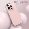 image:imageJETech Silicone Case for iPhone 15 Plus Black  Silky Soft Touch Shockproof Protection Scratch Resistant Microfiber LiningPink