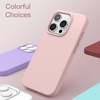 image:imageJETech Silicone Case for iPhone 15 Plus Black  Silky Soft Touch Shockproof Protection Scratch Resistant Microfiber LiningPink