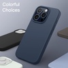 image:imageJETech Silicone Case for iPhone 15 Plus Black  Silky Soft Touch Shockproof Protection Scratch Resistant Microfiber LiningStorm Blue