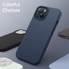 image:imageJETech Silicone Case for iPhone 15 Plus Black  Silky Soft Touch Shockproof Protection Scratch Resistant Microfiber LiningStorm Blue