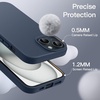 image:imageJETech Silicone Case for iPhone 15 Plus Black  Silky Soft Touch Shockproof Protection Scratch Resistant Microfiber LiningStorm Blue