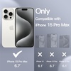 image:imageJETech Silicone Case for iPhone 15 Plus Black  Silky Soft Touch Shockproof Protection Scratch Resistant Microfiber LiningWhite