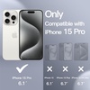 image:imageJETech Silicone Case for iPhone 15 Plus Black  Silky Soft Touch Shockproof Protection Scratch Resistant Microfiber LiningWhite