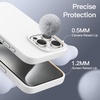 image:imageJETech Silicone Case for iPhone 15 Plus Black  Silky Soft Touch Shockproof Protection Scratch Resistant Microfiber LiningWhite