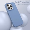 image:imageJETech Silicone Case for iPhone 15 Plus Black  Silky Soft Touch Shockproof Protection Scratch Resistant Microfiber LiningWinter Blue