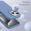 image:imageJETech Silicone Case for iPhone 15 Plus Black  Silky Soft Touch Shockproof Protection Scratch Resistant Microfiber LiningWinter Blue