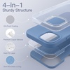 image:imageJETech Silicone Case for iPhone 15 Plus Black  Silky Soft Touch Shockproof Protection Scratch Resistant Microfiber LiningWinter Blue