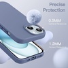 image:imageJETech Silicone Case for iPhone 15 Plus Black  Silky Soft Touch Shockproof Protection Scratch Resistant Microfiber LiningWinter Blue