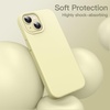 image:imageJETech Silicone Case for iPhone 15 Plus Black  Silky Soft Touch Shockproof Protection Scratch Resistant Microfiber LiningYellow