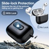 image:imageJETech SlideLock Magnetic Case for AirPods Pro 3 Black  Cover Compatible with MagSafe Keychain Included Powerful Drop Protection Front LED VisibleBlack