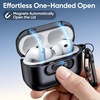 image:imageJETech SlideLock Magnetic Case for AirPods Pro 3 Black  Cover Compatible with MagSafe Keychain Included Powerful Drop Protection Front LED VisibleBlack